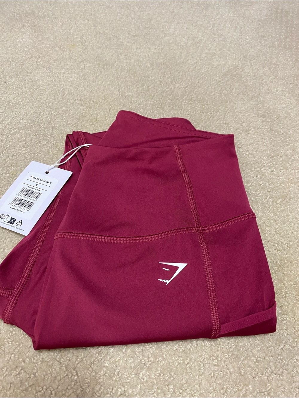 Gymshark High-Rise Leggings in Berry